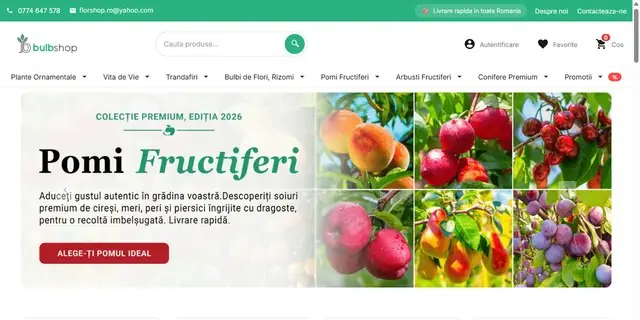 bulbshop.ro storefront